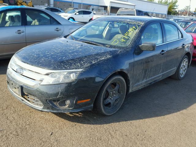 3FAHP0HA9AR270055 - 2010 FORD FUSION SE BLACK photo 2