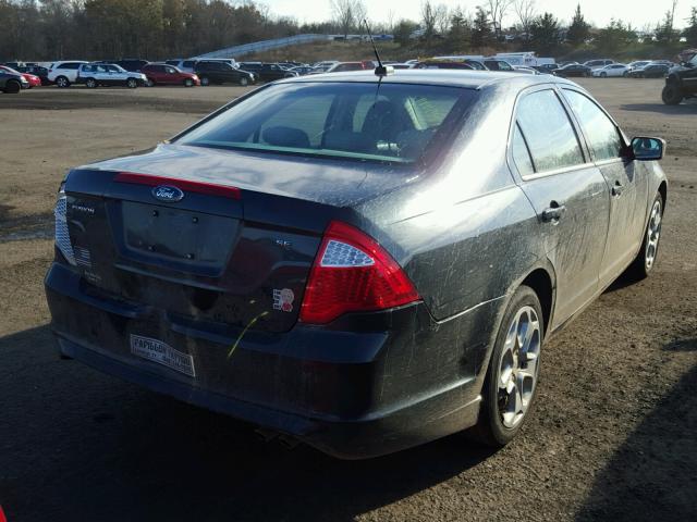 3FAHP0HA9AR270055 - 2010 FORD FUSION SE BLACK photo 4