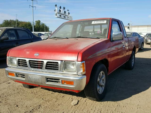 1N6SD16S7VC372028 - 1997 NISSAN TRUCK KING RED photo 2