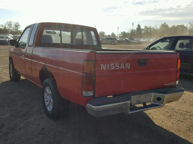 1N6SD16S7VC372028 - 1997 NISSAN TRUCK KING RED photo 3