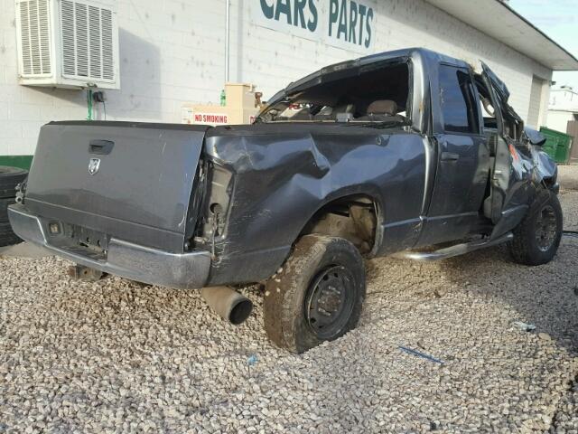 1D7KS28C07J504524 - 2007 DODGE RAM 2500 S GRAY photo 4