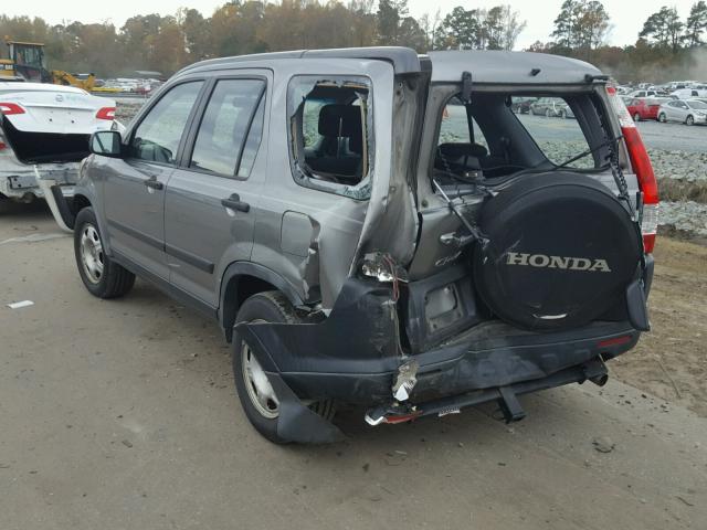 JHLRD78566C044714 - 2006 HONDA CR-V LX SILVER photo 3