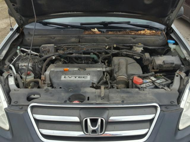 JHLRD78566C044714 - 2006 HONDA CR-V LX SILVER photo 7