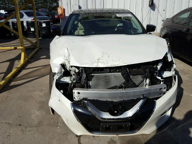 1N4AA6AP1HC414582 - 2017 NISSAN MAXIMA 3.5 WHITE photo 9