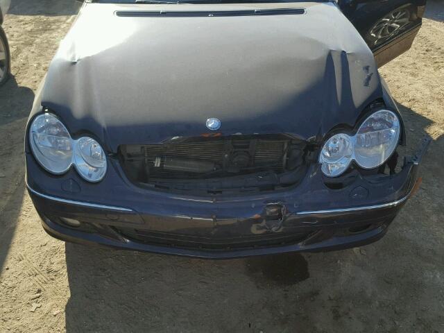 WDBTK56F97T078476 - 2007 MERCEDES-BENZ CLK 350 BLUE photo 7