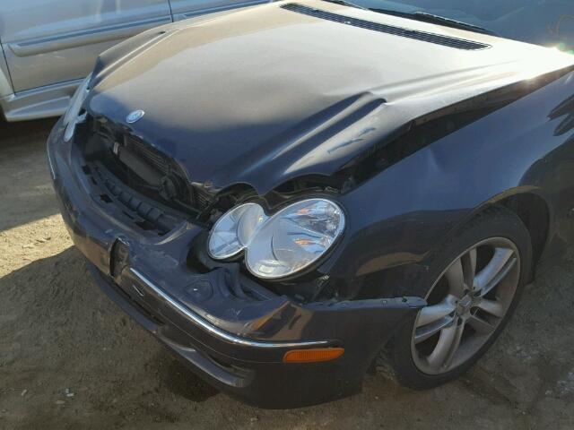 WDBTK56F97T078476 - 2007 MERCEDES-BENZ CLK 350 BLUE photo 9