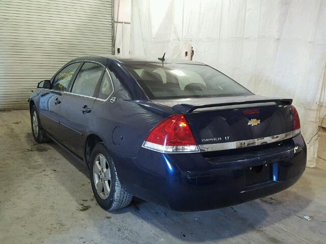 2G1WT58N589283889 - 2008 CHEVROLET IMPALA LT BLUE photo 3