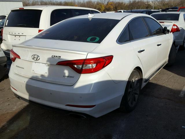 5NPE34AF0HH454898 - 2017 HYUNDAI SONATA SPO WHITE photo 4