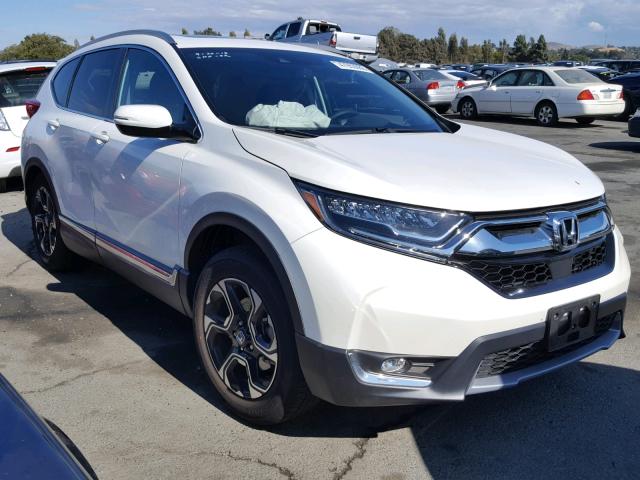 2HKRW1H98JH510356 - 2018 HONDA CR-V TOURI WHITE photo 1