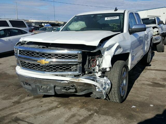 1GCVKPEC3FZ401106 - 2015 CHEVROLET SILVERADO WHITE photo 2