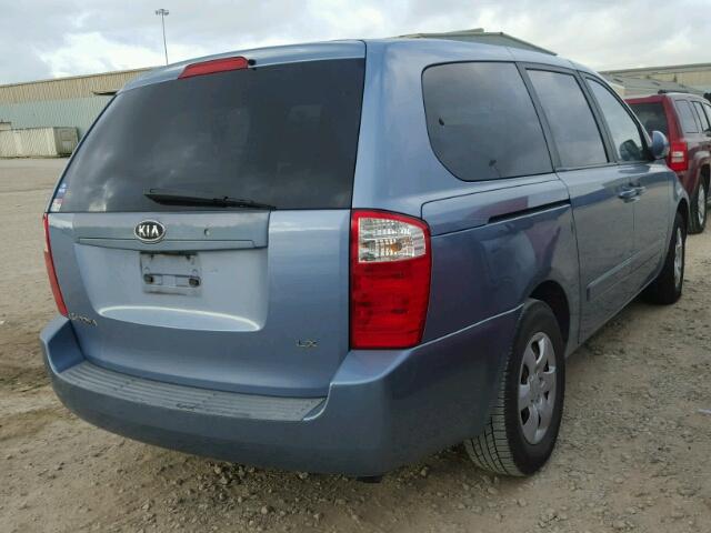 KNDMB233366023050 - 2006 KIA SEDONA EX BLUE photo 4