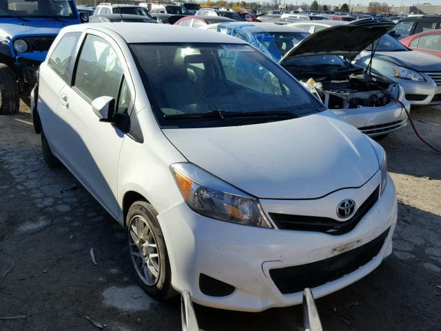 JTDJTUD32CD506191 - 2012 TOYOTA YARIS WHITE photo 1