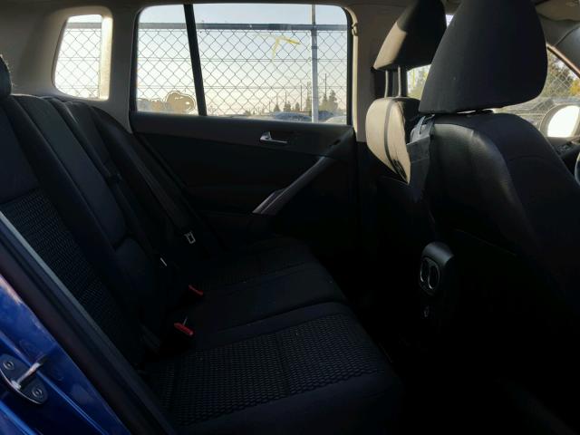 WVGAV75N89W504191 - 2009 VOLKSWAGEN TIGUAN S BLUE photo 6