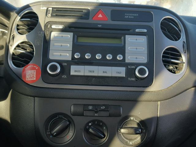 WVGAV75N89W504191 - 2009 VOLKSWAGEN TIGUAN S BLUE photo 9