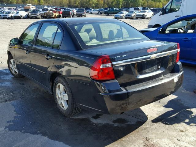 1G1ZT52855F339803 - 2005 CHEVROLET MALIBU LS შავი ფოტო 3