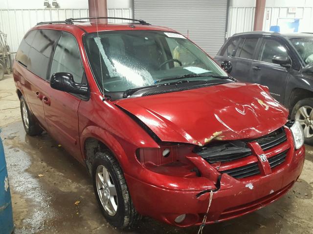 2D4GP44L37R166487 - 2007 DODGE GRAND CARA RED photo 1