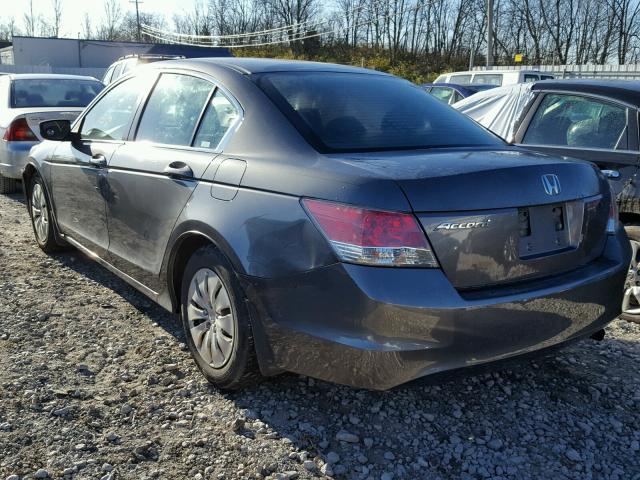 1HGCP26369A078412 - 2009 HONDA ACCORD LX GRAY photo 3