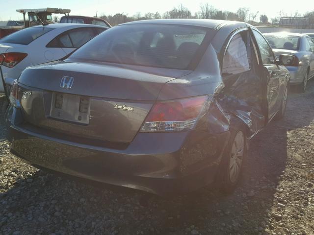 1HGCP26369A078412 - 2009 HONDA ACCORD LX GRAY photo 4