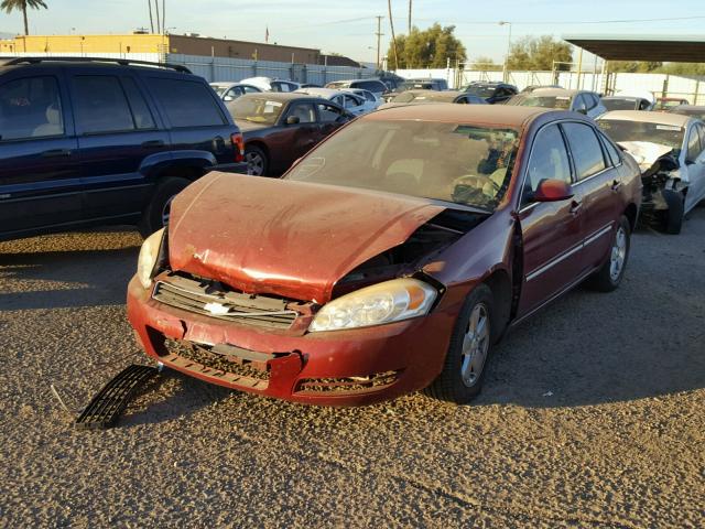 2G1WT58K869280486 - 2006 CHEVROLET IMPALA LT MAROON photo 2