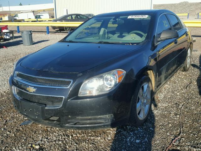 1G1ZA5E17BF141630 - 2011 CHEVROLET MALIBU LS BLACK photo 2