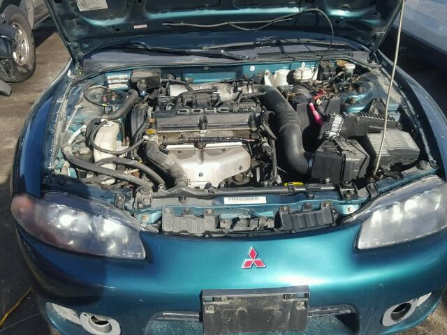 4A3AK44Y1XE119546 - 1999 MITSUBISHI ECLIPSE GS GREEN photo 7