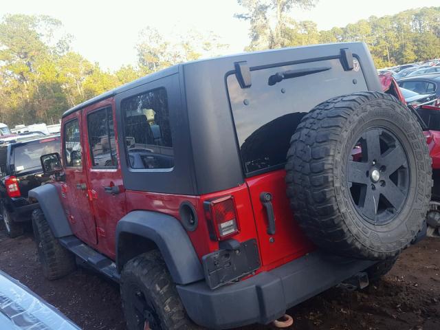 1J4BA3H17AL197568 - 2010 JEEP WRANGLER U RED photo 3
