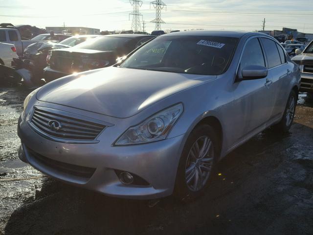 JN1DV6ARXBM451096 - 2011 INFINITI G25 SILVER photo 2