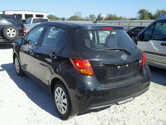 VNKKTUD34FA038627 - 2015 TOYOTA YARIS BLACK photo 3