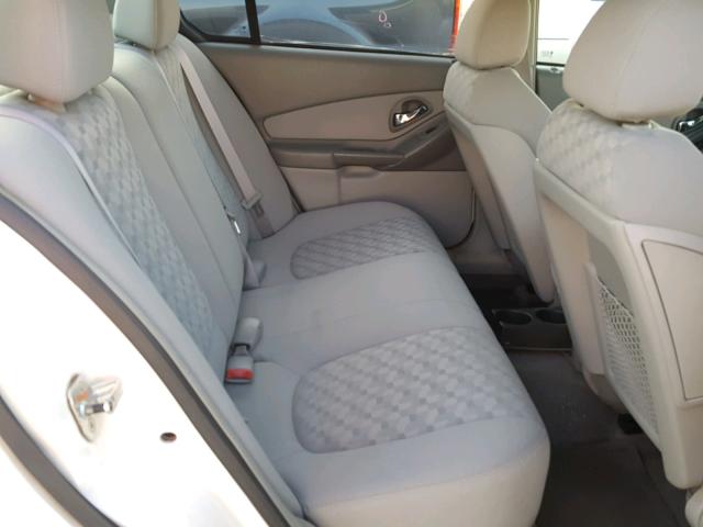1G1ZT54885F341834 - 2005 CHEVROLET MALIBU LS WHITE photo 6