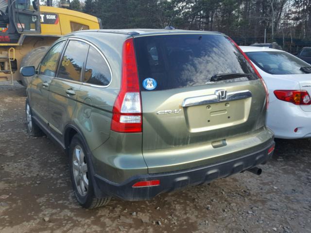 JHLRE48707C071535 - 2007 HONDA CR-V EXL GREEN photo 3