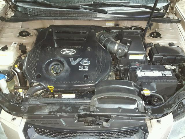 5NPET46F18H390816 - 2008 HYUNDAI SONATA GLS GOLD photo 7