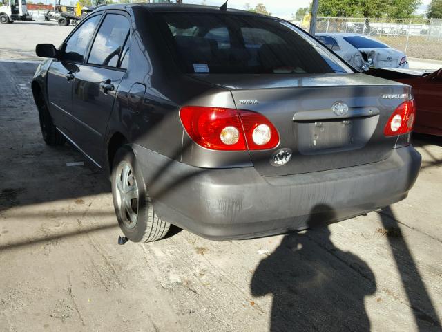 1NXBR32EX7Z920628 - 2007 TOYOTA COROLLA CE GRAY photo 3