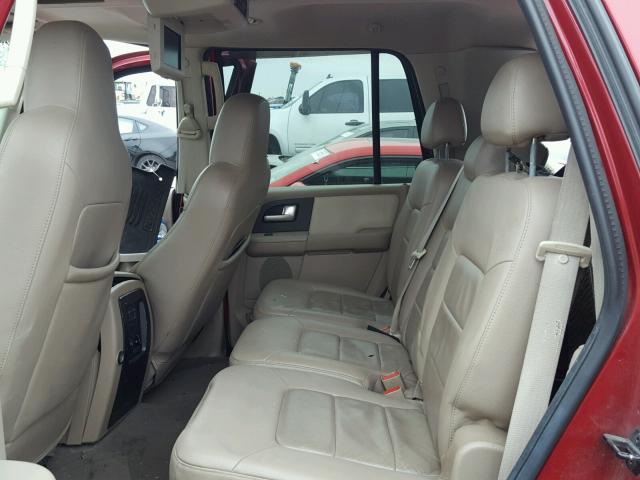1FMRU15W04LA23177 - 2004 FORD EXPEDITION RED photo 6