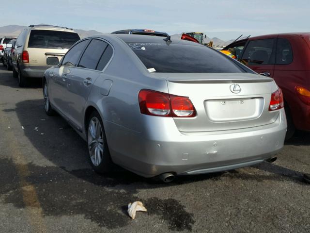 JTHBC96S175006432 - 2007 LEXUS GS 450H SILVER photo 3