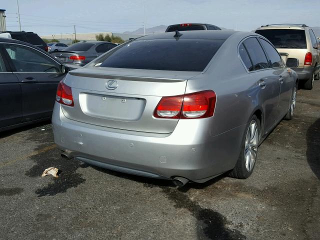 JTHBC96S175006432 - 2007 LEXUS GS 450H SILVER photo 4