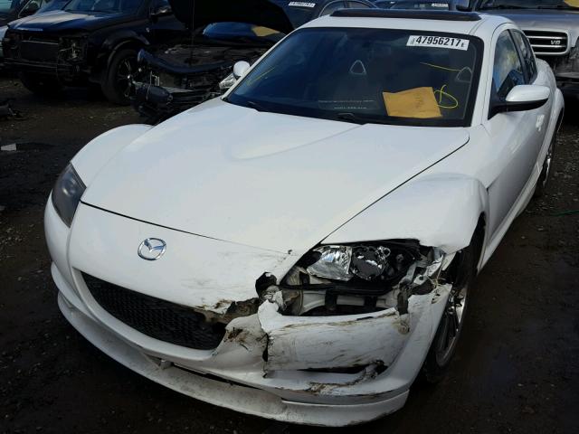 JM1FE173550154597 - 2005 MAZDA RX8 WHITE photo 2