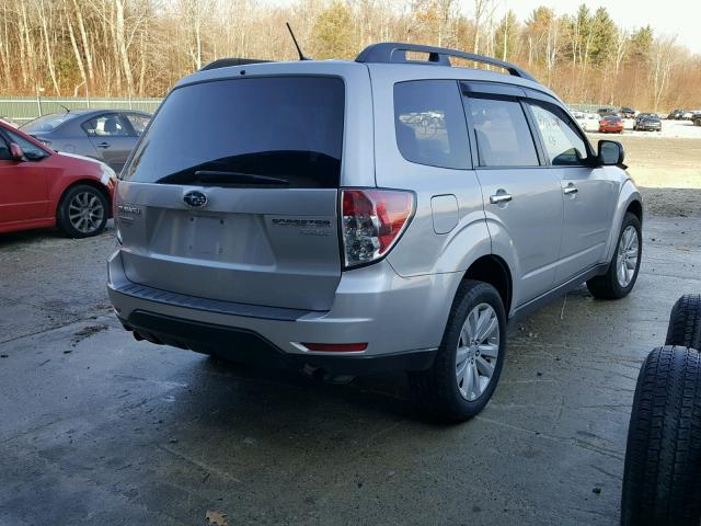 JF2SHADC0BH761239 - 2011 SUBARU FORESTER 2 SILVER photo 4