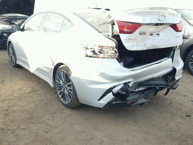 KMHD04LB0HU332798 - 2017 HYUNDAI ELANTRA SP WHITE photo 3