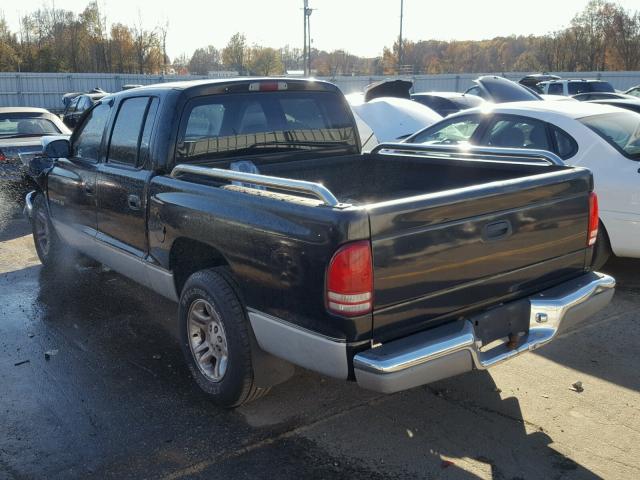 1B7HL2AN51S324633 - 2001 DODGE DAKOTA QUA BLACK photo 3