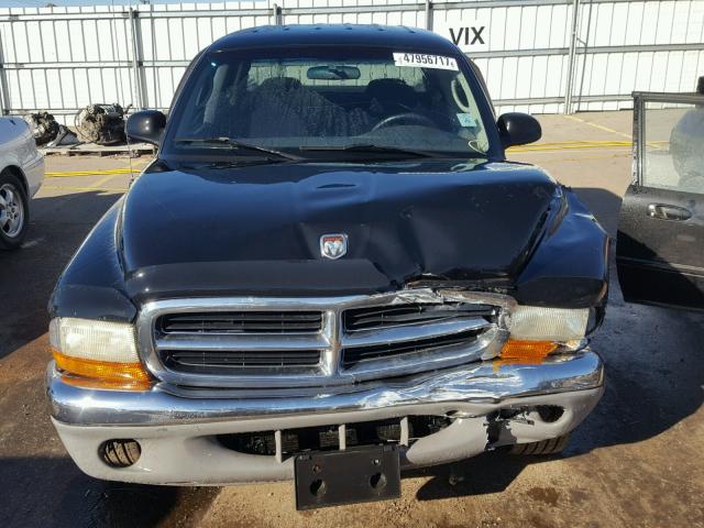 1B7HL2AN51S324633 - 2001 DODGE DAKOTA QUA BLACK photo 7