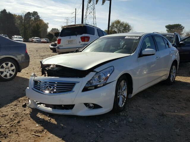 JN1CV6AP1BM300884 - 2011 INFINITI G37 BASE WHITE photo 2