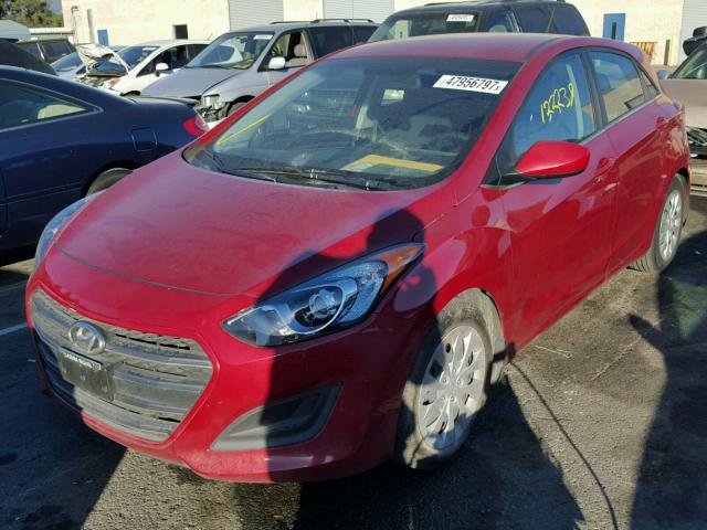 KMHD35LH3GU302064 - 2016 HYUNDAI ELANTRA GT RED photo 2