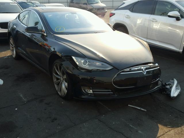 5YJSA1CP7CFP01497 - 2012 TESLA MODEL S Սև լուսանկար 1