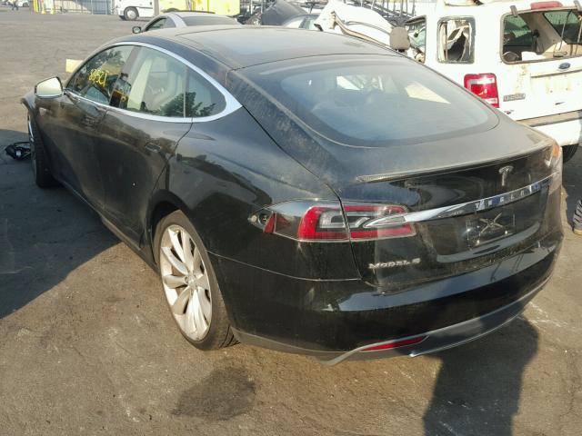 5YJSA1CP7CFP01497 - 2012 TESLA MODEL S BLACK photo 3