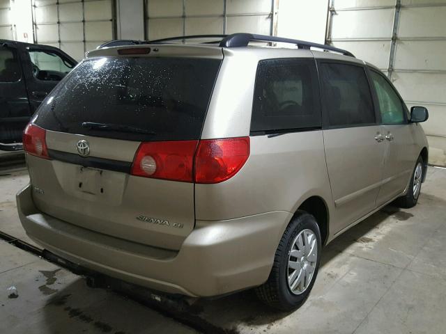 5TDZK23C49S256560 - 2009 TOYOTA SIENNA CE TAN photo 4