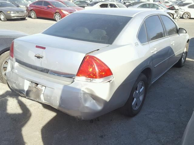 2G1WT55K679104218 - 2007 CHEVROLET IMPALA LT SILVER photo 4