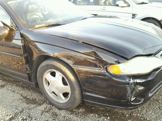 2G1WX12K449465931 - 2004 CHEVROLET MONTE CARL BLACK photo 9