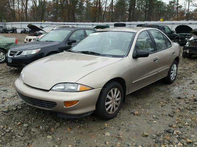 1G1JF52T2V7298906 - 1997 CHEVROLET CAVALIER L TAN photo 2