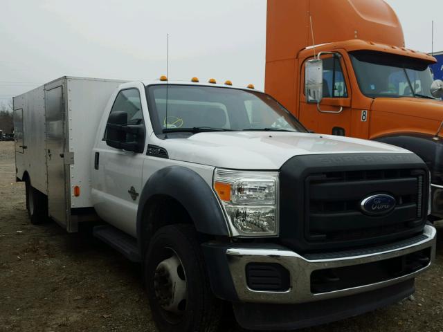 1FDUF4GT5BEB53742 - 2011 FORD F450 SUPER WHITE photo 1