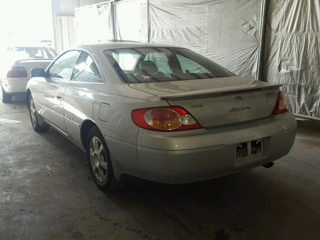 2T1CF22P12C595600 - 2002 TOYOTA CAMRY SOLA SILVER photo 3